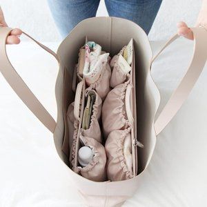 ToteSavvy® Deluxe - Diaper Bag Insert  - Almond